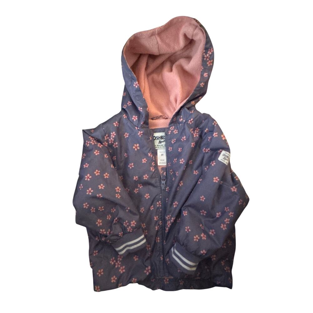 OSHKOSH B’GOSH FLEECE lined jacket girls 3T like new